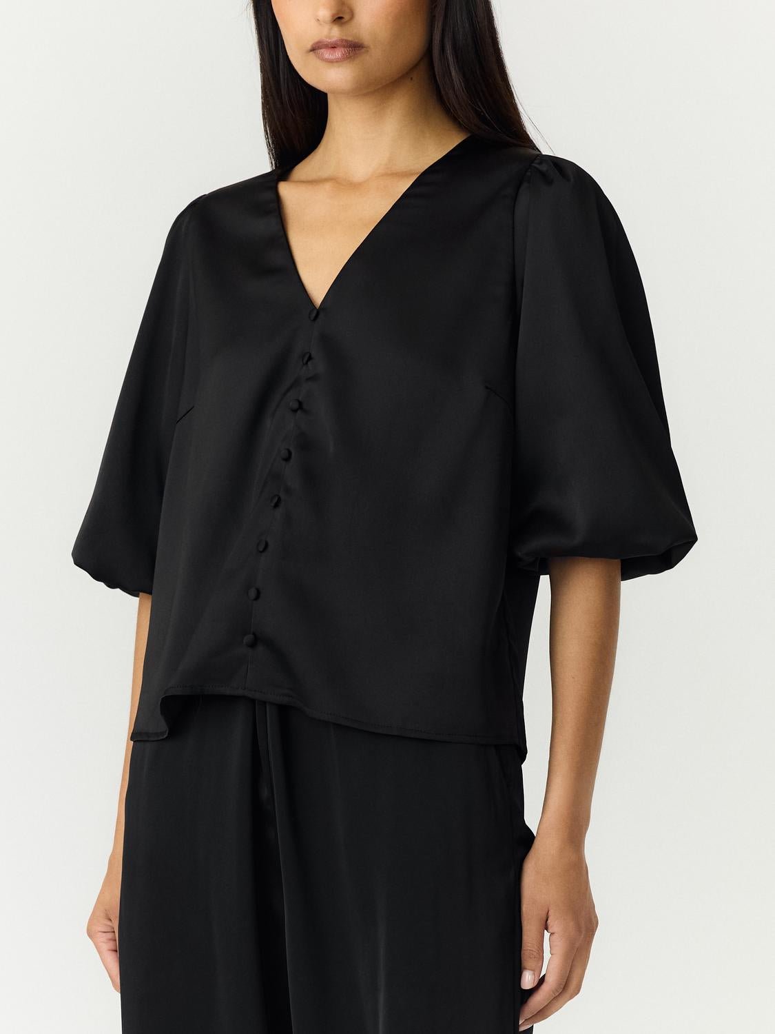 YASPELLA Top - Black - VERO MODA & VILA Bergvik